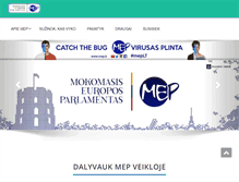 Tablet Screenshot of mep.lt